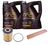 DENCKERMANN Controllo Set MANNOL Extreme 5W-40 10L Per Porsche Panamera 4.8