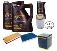 DENCKERMANN Controllo Set MANNOL Extreme 5W-40 11L Per Mercedes-Benz CLK 55