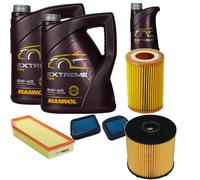 DENCKERMANN Controllo Set MANNOL EXTREME 5W-40 11L Per Mercedes-Benz E-Klasse