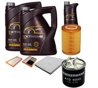 DENCKERMANN Controllo Set MANNOL EXTREME 5W-40 11L Per Mercedes-Benz E-Klasse