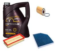 DENCKERMANN Controllo Set MANNOL EXTREME 5W-40 5L Per Audi A4 Avant 1.8 TFSI