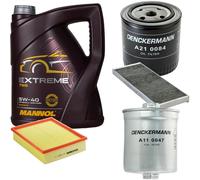 DENCKERMANN Controllo Set MANNOL EXTREME 5W-40 5L Per Audi A4 Avant 2.4 S4