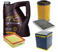 DENCKERMANN Controllo Set MANNOL Extreme 5W-40 5L Per Audi A4 Cabriolet 2.0
