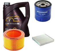 DENCKERMANN Controllo Set MANNOL Extreme 5W-40 5L per Citroën Berlingo Kit Olio