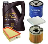 DENCKERMANN Controllo Set MANNOL Extreme 5W-40 5L per Citroën Berlingo Kit Olio