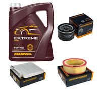 DENCKERMANN Controllo Set MANNOL Extreme 5W-40 5L Per Dacia Sandero Logan