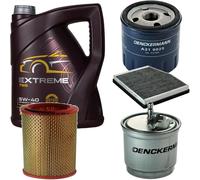 DENCKERMANN Controllo Set MANNOL Extreme 5W-40 5L Per Fiat Doblo Cargo 1.9 D
