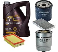 DENCKERMANN Controllo Set MANNOL Extreme 5W-40 5L Per Fiat Marea Weekend 1.9