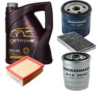DENCKERMANN Controllo Set MANNOL Extreme 5W-40 5L Per Fiat Multipla 1.9 JTD