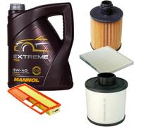 DENCKERMANN Controllo Set MANNOL Extreme 5W-40 5L Per Fiat Panda 1.3 D