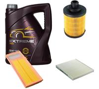 DENCKERMANN Controllo Set MANNOL Extreme 5W-40 5L Per Fiat Panda 1.3 D