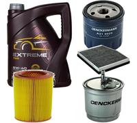 DENCKERMANN Controllo Set MANNOL EXTREME 5W-40 5L Per Fiat Punto 1.9 DS 60