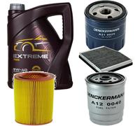 DENCKERMANN Controllo Set MANNOL EXTREME 5W-40 5L Per Fiat Punto 1.9 JTD 80