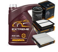 DENCKERMANN Controllo Set MANNOL Extreme 5W-40 5L Per Honda FR-V 1.8 Civic