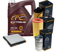DENCKERMANN Controllo Set MANNOL Extreme 5W-40 5L Per Lancia Delta III 1.9 D