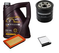 DENCKERMANN Controllo Set MANNOL Extreme 5W-40 5L Per Nissan Tiida 1.6