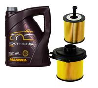 DENCKERMANN Controllo Set MANNOL Extreme 5W-40 5L Per Peugeot 106 II 1.1I