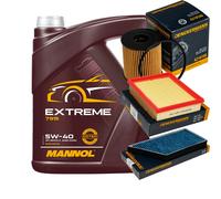 DENCKERMANN Controllo Set MANNOL Extreme 5W-40 5L Per Peugeot 206 CC 1.6 16V