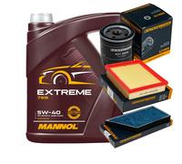 DENCKERMANN Controllo Set MANNOL EXTREME 5W-40 5L Per Peugeot 206 Schrägheck