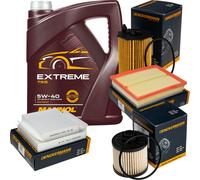 DENCKERMANN Controllo Set MANNOL Extreme 5W-40 5L Per Peugeot 208