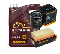 DENCKERMANN Controllo Set MANNOL Extreme 5W-40 5L Per Peugeot 208 301