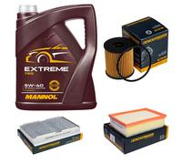 DENCKERMANN Controllo Set MANNOL Extreme 5W-40 5L Per Peugeot 307 CC 2.0 16V