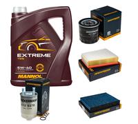 DENCKERMANN Controllo Set MANNOL Extreme 5W-40 5L Per Renault Scénic III 1.5