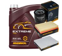 DENCKERMANN Controllo Set MANNOL EXTREME 5W-40 5L Per SEAT LEON 1.6 16V