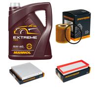 DENCKERMANN Controllo Set MANNOL Extreme 5W-40 5L Per Smart Fortwo Coupe 0.8