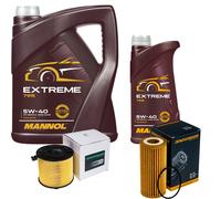 DENCKERMANN Controllo Set MANNOL Extreme 5W-40 6L Per Audi A4 Avant 2.0 TFSI