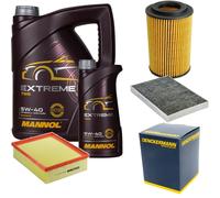 DENCKERMANN Controllo Set MANNOL Extreme 5W-40 6L Per Audi A4 Cabriolet 2.0