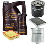 DENCKERMANN Controllo Set MANNOL EXTREME 5W-40 6L Per Audi A6 2.4 2.8 Quattro