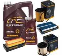DENCKERMANN Controllo Set MANNOL Extreme 5W-40 6L per Citroën Berlingo