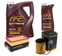DENCKERMANN Controllo Set MANNOL Extreme 5W-40 6L per Citroën Jumpy Furgone