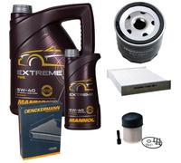DENCKERMANN Controllo Set MANNOL Extreme 5W-40 6L Per Dacia Lodgy 1.5 DCI