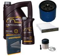 DENCKERMANN Controllo Set MANNOL Extreme 5W-40 6L Per Dacia Lodgy 1.5 DCI