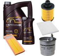 DENCKERMANN Controllo Set MANNOL EXTREME 5W-40 6L Per Fiat Grande Punto 1.3