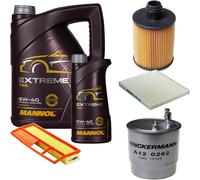 DENCKERMANN Controllo Set MANNOL EXTREME 5W-40 6L Per Fiat Panda 1.3 D