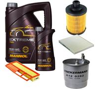 DENCKERMANN Controllo Set MANNOL EXTREME 5W-40 6L Per Fiat Panda 1.3 D