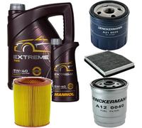DENCKERMANN Controllo Set MANNOL EXTREME 5W-40 6L Per Fiat Punto 1.9 JTD 80