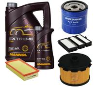DENCKERMANN Controllo Set MANNOL EXTREME 5W-40 6L Per Fiat Scudo Kasten 1.9