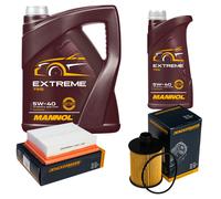 DENCKERMANN Controllo Set MANNOL EXTREME 5W-40 6L Per Fiat Sedici 2.0 D