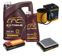 DENCKERMANN Controllo Set MANNOL EXTREME 5W-40 6L Per Lancia Ypsilon 1.3 D