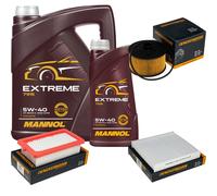 DENCKERMANN Controllo Set MANNOL EXTREME 5W-40 6L Per Nissan Micra V 0.9