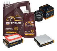 DENCKERMANN Controllo Set MANNOL Extreme 5W-40 6L Per Nissan Micra V 1.0