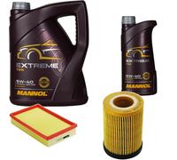DENCKERMANN Controllo Set MANNOL Extreme 5W-40 6L Per Opel Agila (A) 1.0 1.2