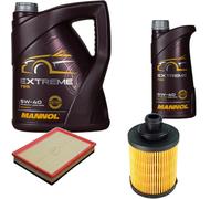 DENCKERMANN Controllo Set MANNOL Extreme 5W-40 6L Per Opel Astra H 1.3 CDTi