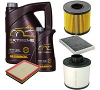DENCKERMANN Controllo Set MANNOL Extreme 5W-40 6L Per Opel Astra H 1.3 CDTi