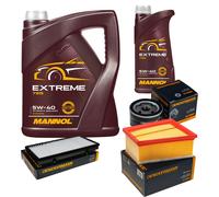 DENCKERMANN Controllo Set MANNOL EXTREME 5W-40 6L Per Opel Vivaro Kasten 2.0