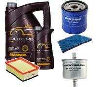 DENCKERMANN Controllo Set MANNOL Extreme 5W-40 6L Per Peugeot 206 Schrägheck